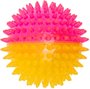 BRINQUEDO BOLA TPR M ESPINHO DUAL ROSA E AMARELO JAMBO PET