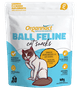 Petisco Organnact Cat Snacks Ball Feline Bola de Pelo para Gatos 40g