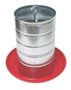 COMEDOURO FRANGO ALUM. BASE PLASTICA TUBO 3KG ZATTI