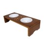 COMEDOURO PET DUPLO MADEIRA MACICA BEETHOVEN