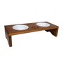 COMEDOURO PET DUPLO MADEIRA MACICA BEETHOVEN
