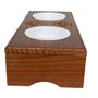 COMEDOURO PET DUPLO MADEIRA MACICA BEETHOVEN