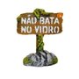 ENFEITE PLACA NAO BATA VIDRO C/PE AQUARIA