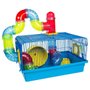 GAIOLA HAMSTER TUBO LUXO CORES MISTAS