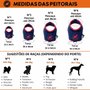 GUIA PEITORAL N2 MARROM/AZUL PET FINESS