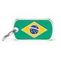 Placa Personalizável de Identificação Bandeira Brasil
