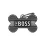 Placa Personalizável de Identificação Osso "The Boss" M Prata