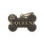 Placa Personalizável de Identificação Osso "The Queen" G Bronze