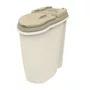 Porta Ração Plast Pet Dispenser Home Cinza para Cães e Gatos 25L