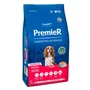 Ração Premier Ambientes Internos Dermacare para Cães Adultos Raças Pequenas Sabor Salmão 12Kg