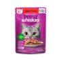 Sachê Whiskas para Gatos Adultos Sabor Carne ao Molho 85g