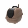 Sanitário Higiênico Plast Pet Cat Box Dourado e Preto para Gatos