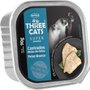 Patê Three Cats Bola de Pelo para Gatos Castrados Sabor Peixe Branco 90g